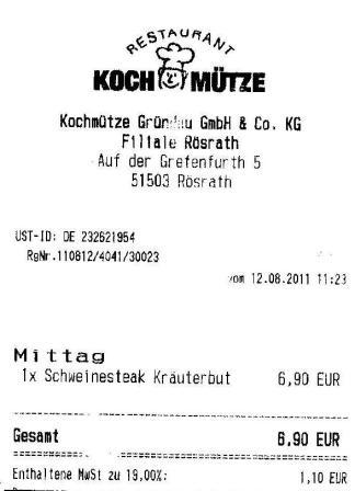anvg Hffner Kochmtze Restaurant